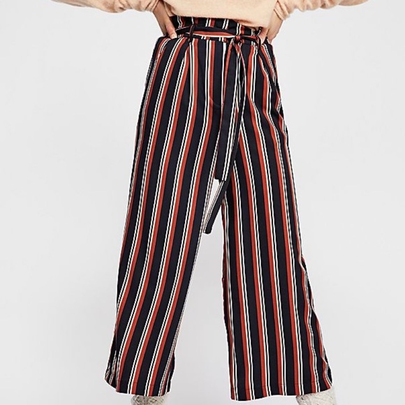 Free People Pants - Free People Striped Culotte Pants